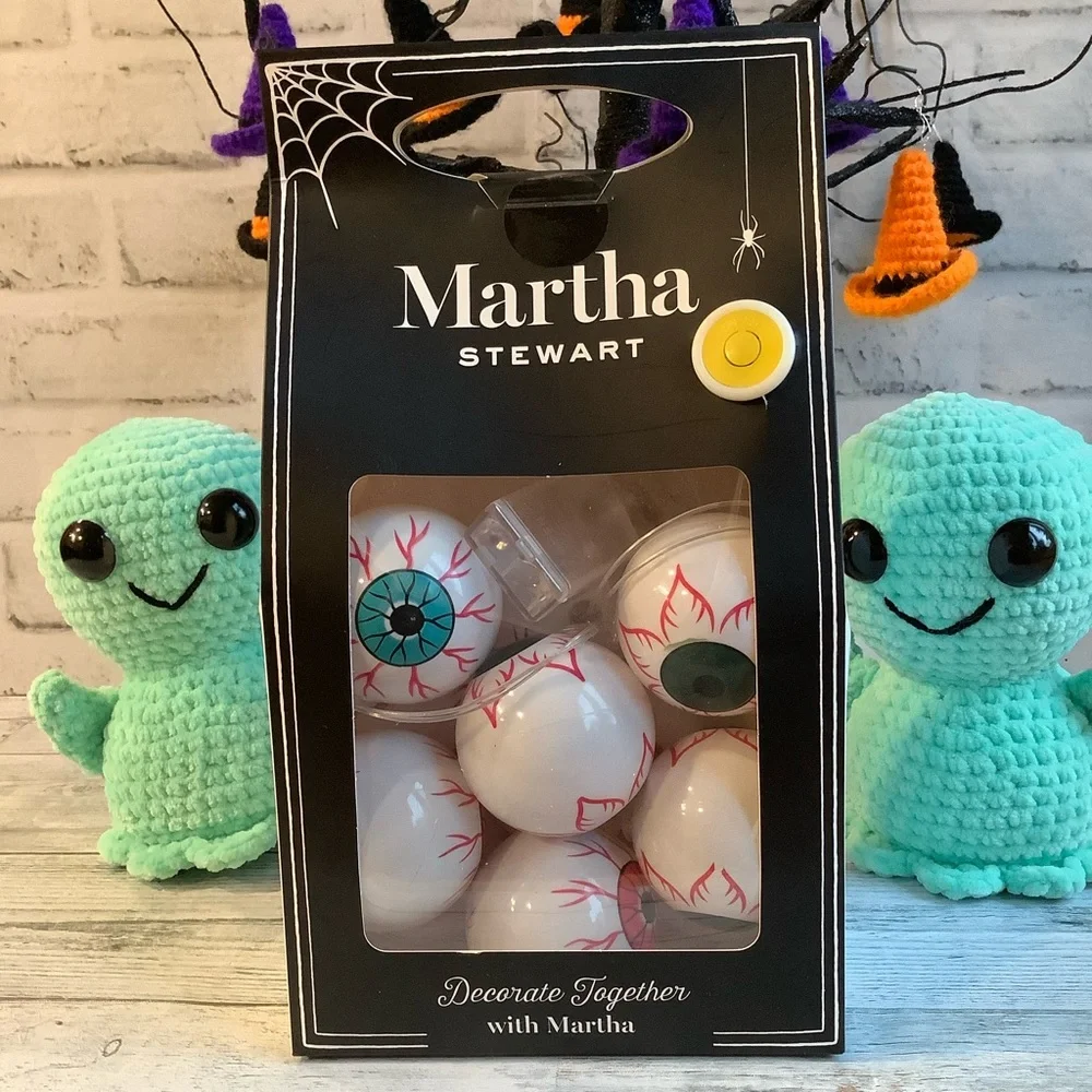 Martha Stewart 6 ft. LED Eyeball Garland Only